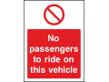 No Passenger To Ride On This Vehicle